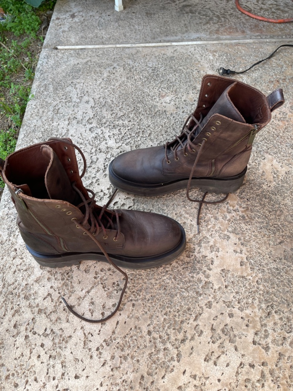 Thursday Boot Company Combat Women’s 9 Dark Brown Leather Lace-Up Work Boots - Picture 3 of 8